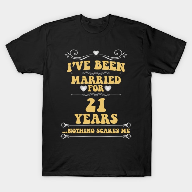 married for 21 year T-Shirt by Ericokore